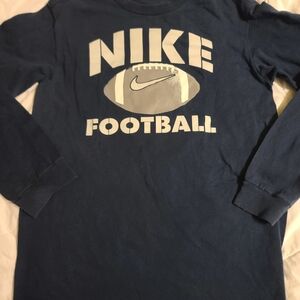 Nike Blue Long Sleeve Football Shirt